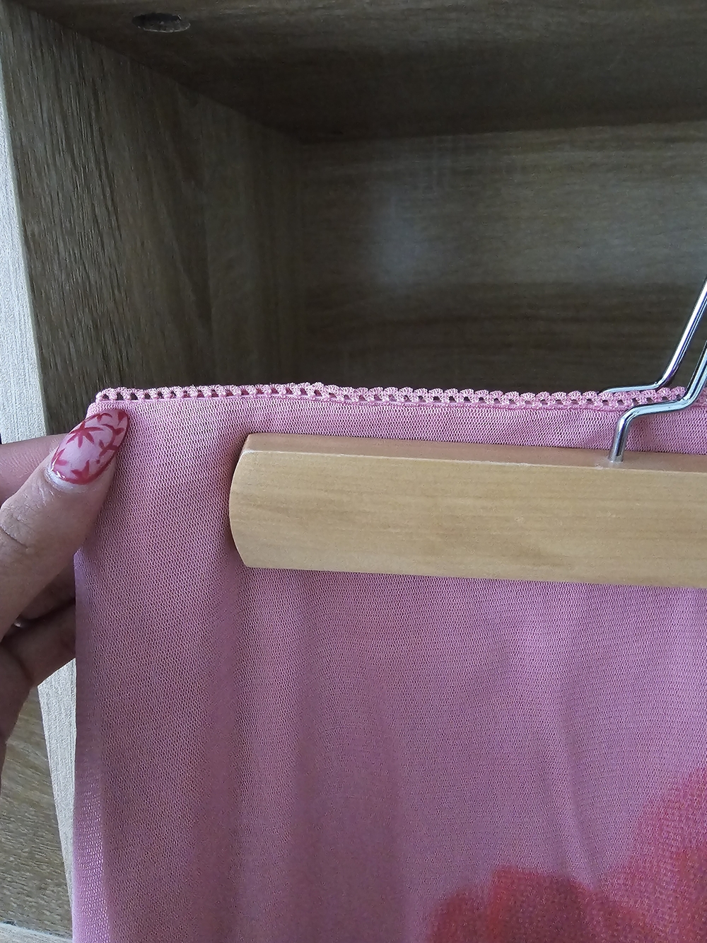 Pink Floral Print Midi Skirt - Picture 3 of 4